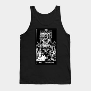 VII. The Chariot Tarot Card | Obsidian and Pearl Tank Top